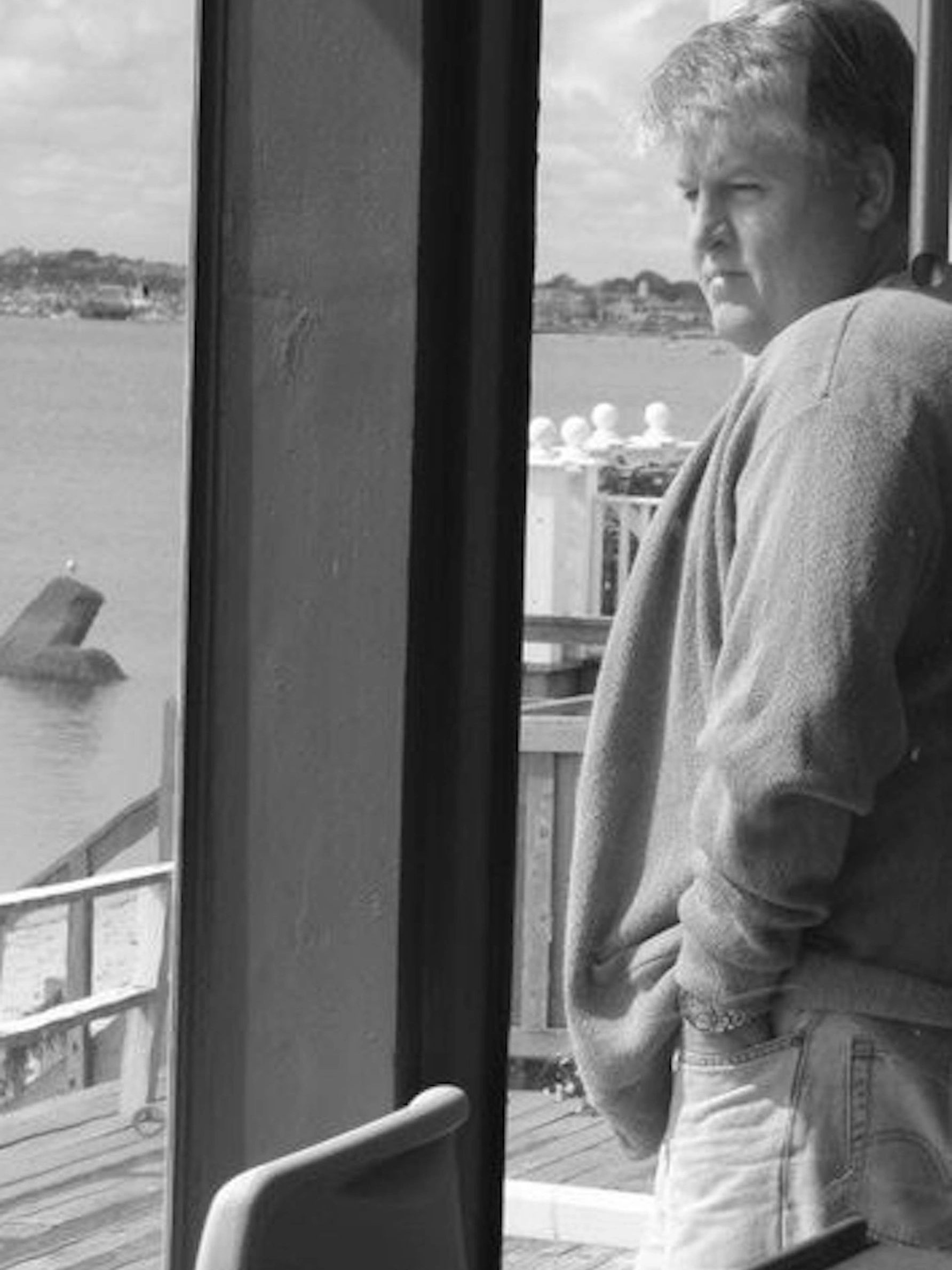 Kevin St. Jarre in Provincetown, Massachusetts, at Norman Mailer's former residence.
