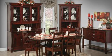 Ashville Dining Room,Brookside wood furniture,Amish furniture,Wood furn,dutch craft furnishings 