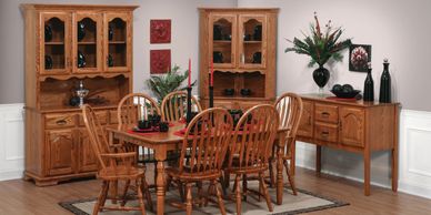Country Dining Room,Brookside wood furniture,Amish furniture,Wood furn,dutch craft furnishings 