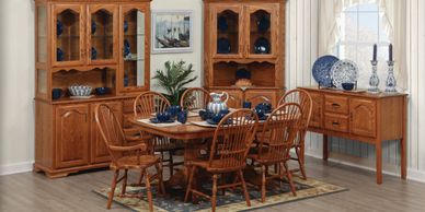 Heritage Dining Room,Brookside wood furniture,Amish furniture,Wood furn,dutch craft furnishings 