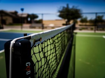 Gilbert outdoor sports court with community seating