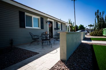 Native landscape design for a modern Arizona entryway