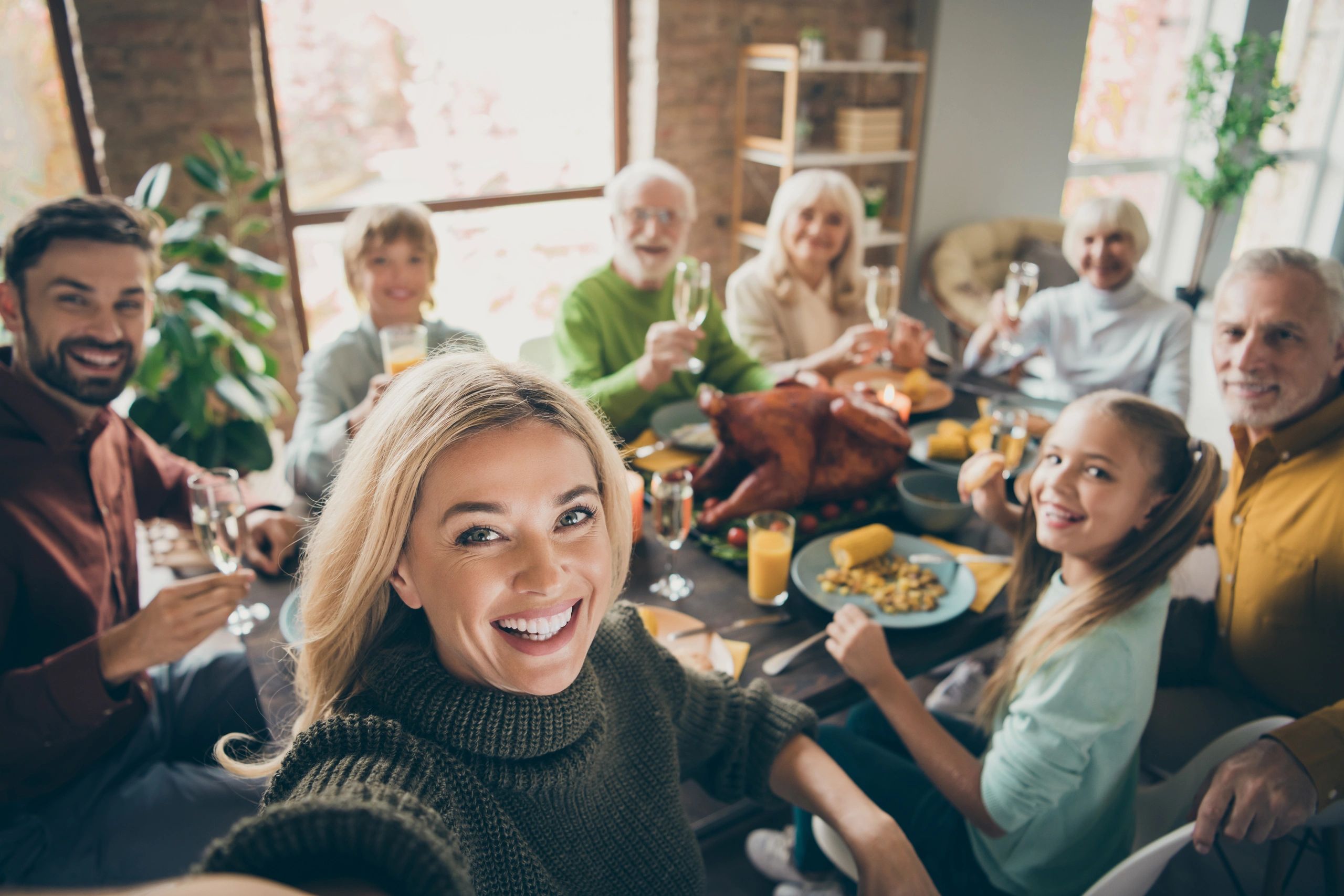 Family selfie photo