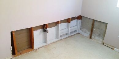 Large drywall repair services