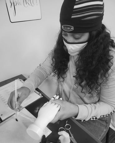 Hand-on practice for cosmetology test prep. Nail portion of the exam.