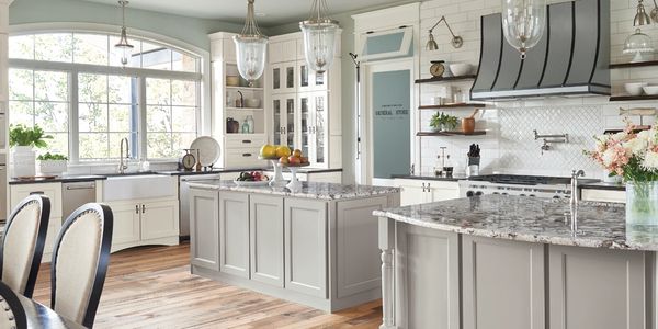 Carpenter Hands Grey Kitchen Remodel