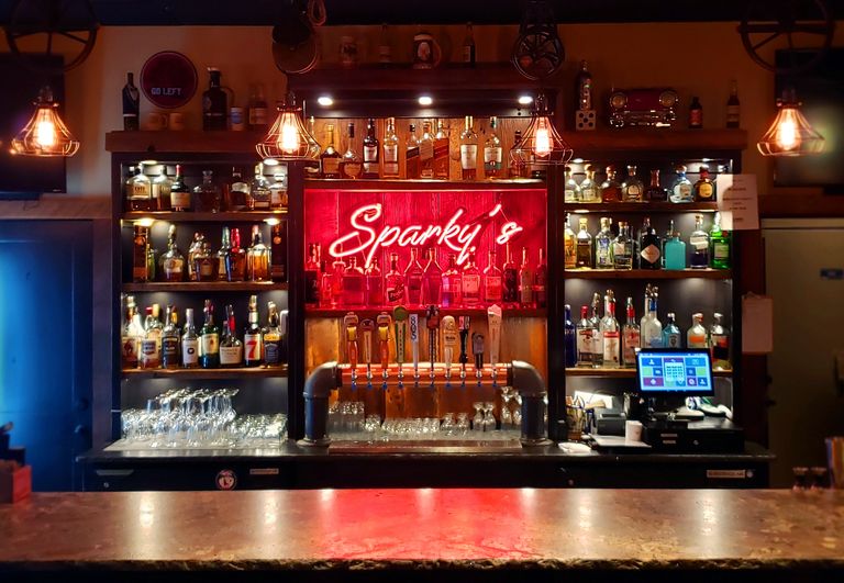 Sparky's bar, Mount Shasta, is where one can get some of the finest drinks from the finest makers.