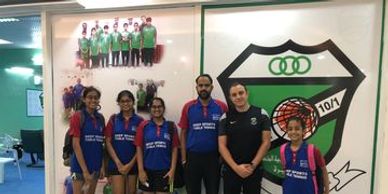 DEEP SPORTS Table Tennis Girls Players at Arooba TT CLUB with Fujairah Coach for UAETTA Women League
