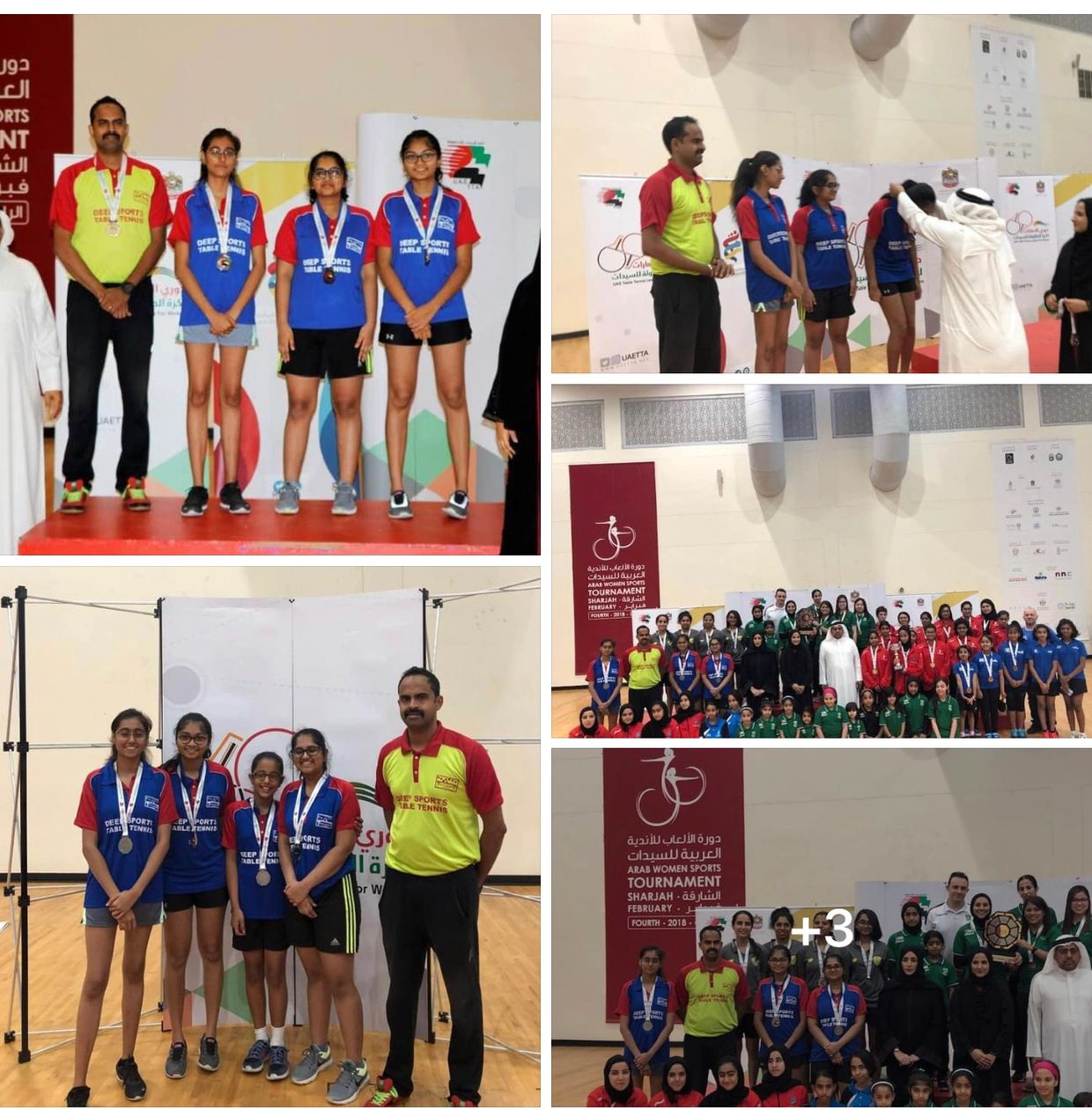 3rd UAE Table Tennis Women's Open Championship 2nd Runner up Spriha of DEEP SPORTS Table Tennis