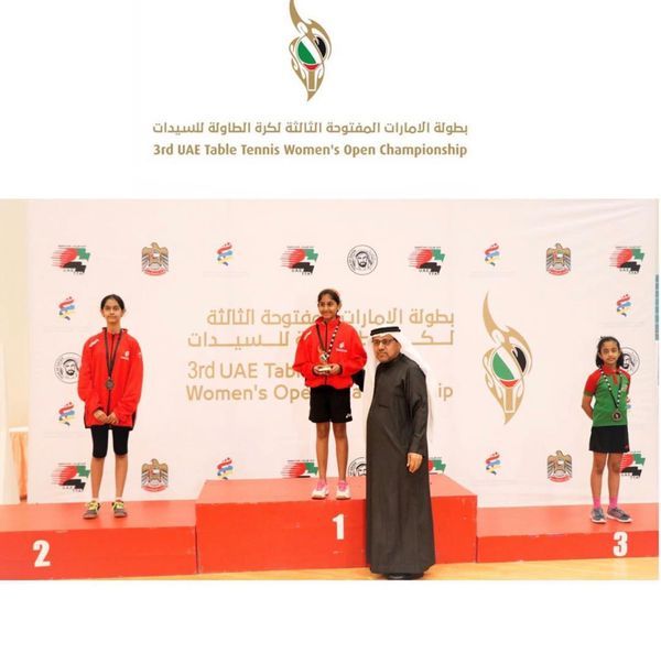 3rd UAE Table Tennis Women's Open Championship 2nd Runner up Spriha in 2019
UAETTA Instagram Article