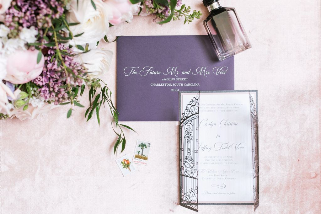 Laser Cut Invitation with white ink