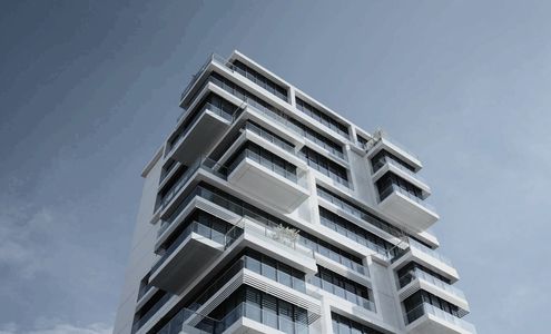 Tall Modern Apartment Complex