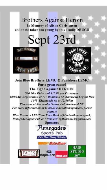 Blue Brothers ride against heroin