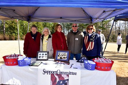 Support Committee volunteers at Wreaths Across America Ceremony.
