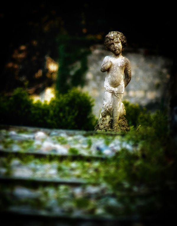 Angel at the Top of the Stairs, Lake Como, Italy