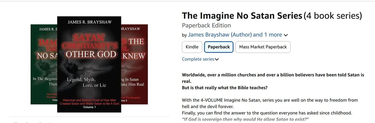 Imagine no Satan Series on Amazon