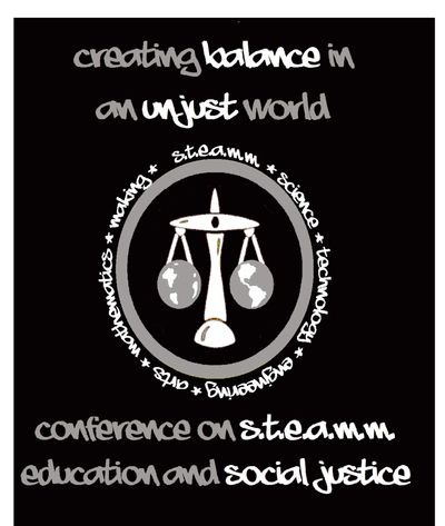 Image of Creating Balance Conference logo in black and white