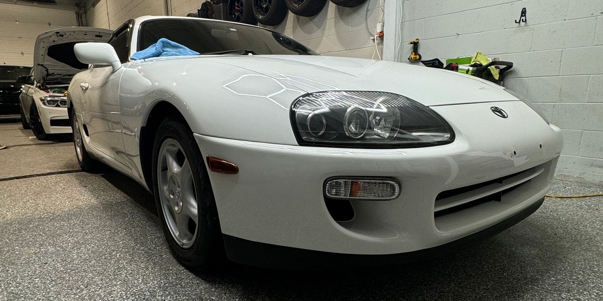 2001 Toyota Supra Ceramic Coating After sanding polishing ppf ceramic coating