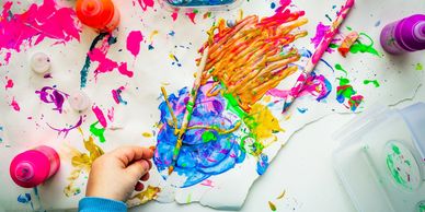 A picture of a kids painting
