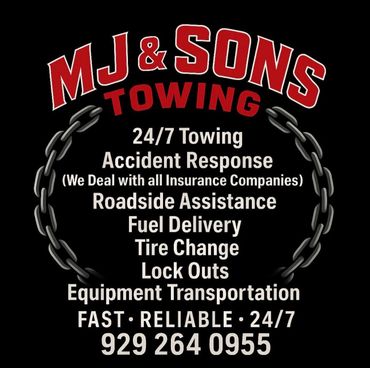 MJ & Sons Towing services list