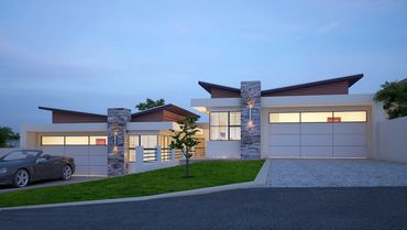 Exterior Rendering Of Twin houses in Australia