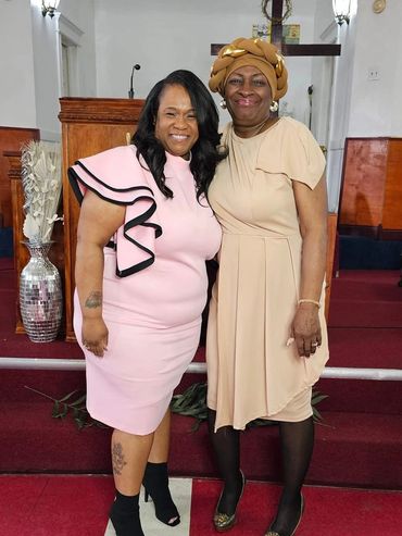 Lady Norell Jackson and Apostle Sharon Jackson.