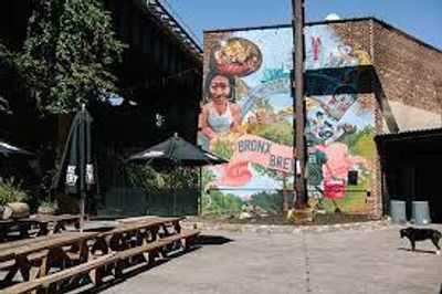 Photo of the Bronx Brewery outside courtyard space