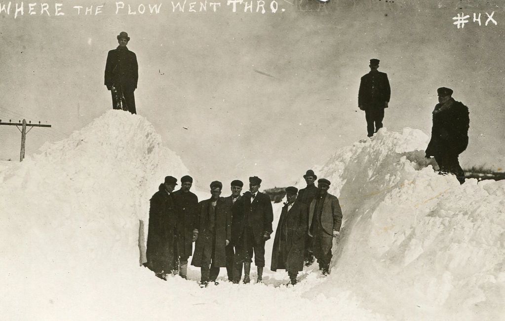 This is not from Facebook it is an actual photo here at the museum from the winter 1911-1912 storm.