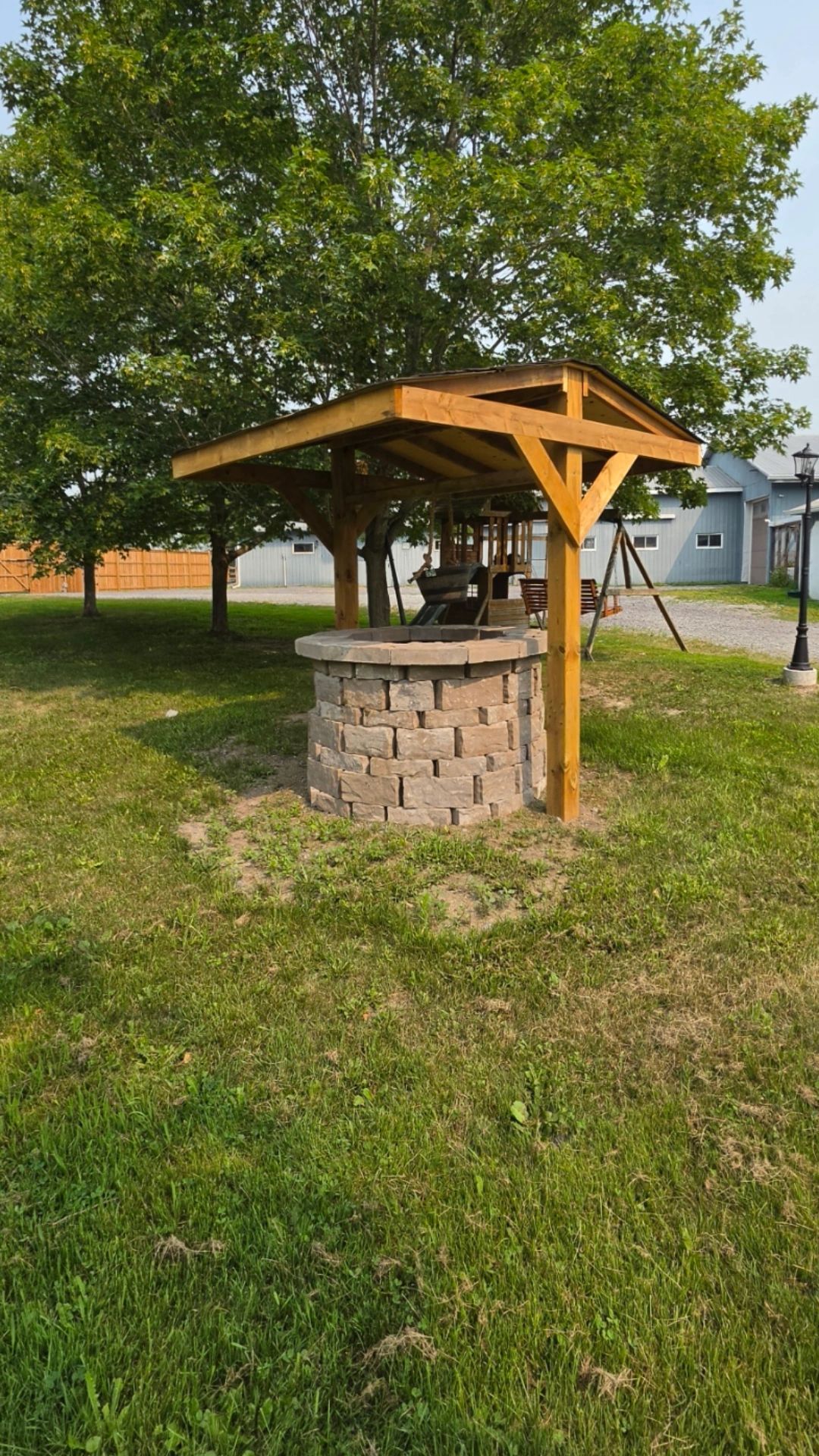 Stone and wood construction in Kingston, Ontario