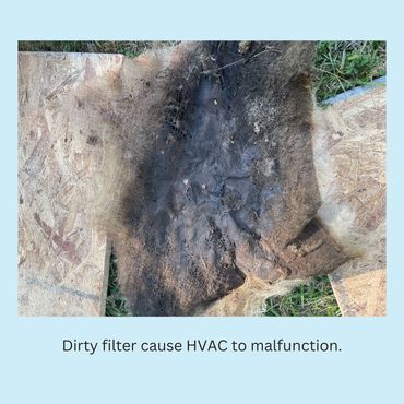 Dirty aircondition filter