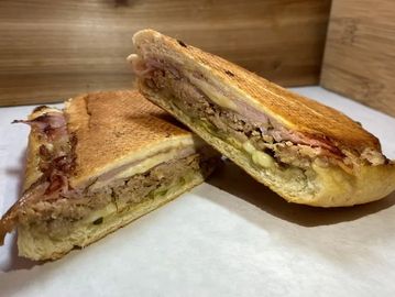 Two slices of a sandwich