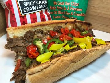 A jalapeno sub sandwich