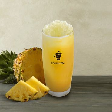 Pineapple Jasmine Green Tea+ Coconut Jelly鳳梨茉莉椰果Q