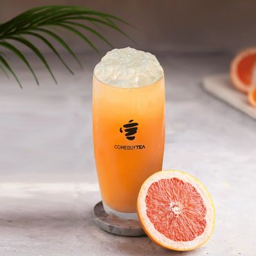 Grapefruit Oolong Tea + Aloe Vera紅柚烏龍蘆薈Q