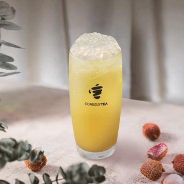 Lychee Oolong Tea+ Aloe Vera荔枝烏龍蘆薈Q