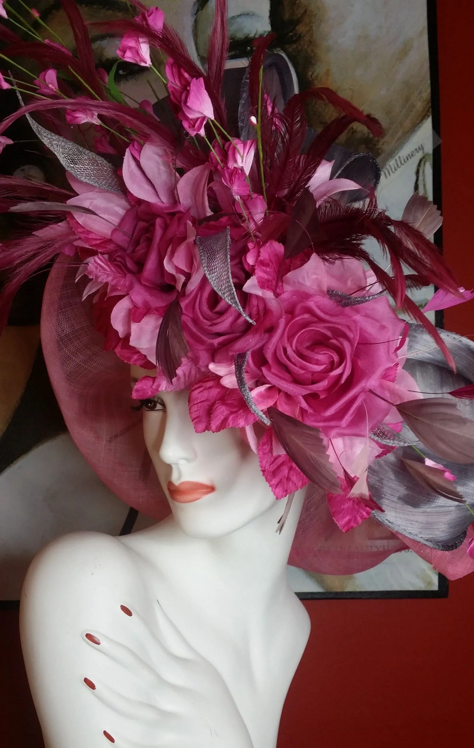 Secret Beauty's hand sculptured Hats by Lady Linda. You show her the outfit & the magic happens.