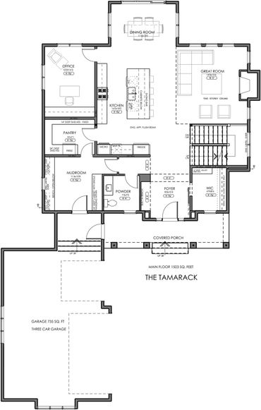 The Tamarack - Two Storey for sale at The Slopes of Sylvan Lake - Courtesy of Crystal Cove Homes