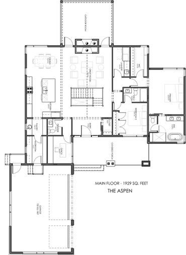 The Aspen - Bungalow for Sale in Sylvan Lake, Alberta - Courtesy of Crystal Cove Homes