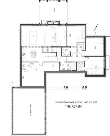 The Aspen - Bungalow for Sale in Sylvan Lake, Alberta - Courtesy of Crystal Cove Homes