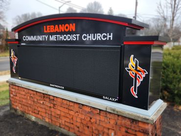 New LED Double Sided Sign, Facelift Existing signage with new laminated poly metal