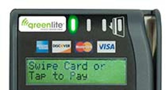payment cashless credit card debit swipe tap paypal apple pay reader processor greenlite