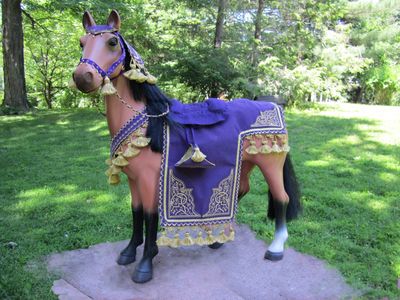 Tack created using the REINWEAR NATIVE ARABIAN COSTUME FOR RIDER & HORSE.