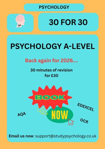 Psychology A-Level Booster Sessions