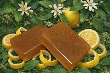 Lemon Peel Soap Bar (Glycerin Base)
