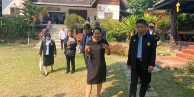 Siam Rehab showing their rehab to the Ministry of Public Health