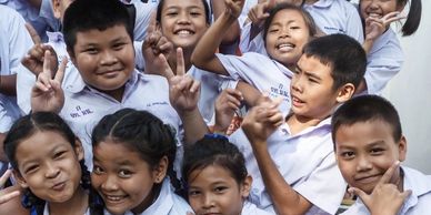 Thai children at school