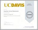 UC Davis Introduction to SEO certificate