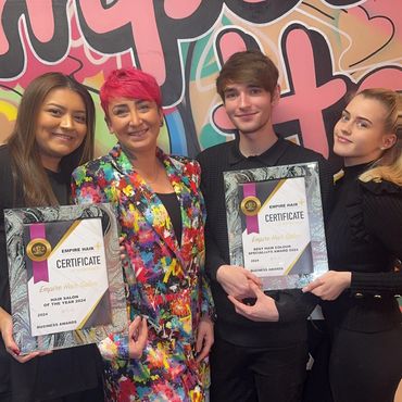 Hair salon of the year award at 365 awards