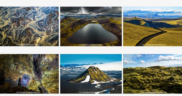 Location categories Iceland