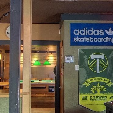 Pool players at Greeley Avenue Bar Shipyard neighborhood Portland